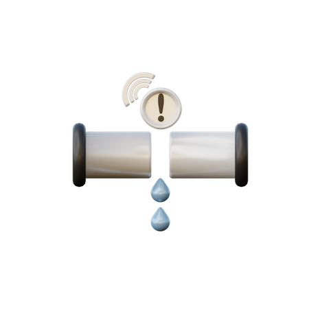 Sensor de vazamento de água  3D Illustration