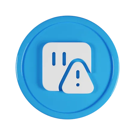 Sensor Dreieck Ausrufezeichen  3D Icon