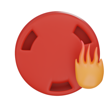 Sensor Fire Alarm  3D Icon