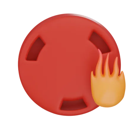 Sensor Fire Alarm  3D Icon