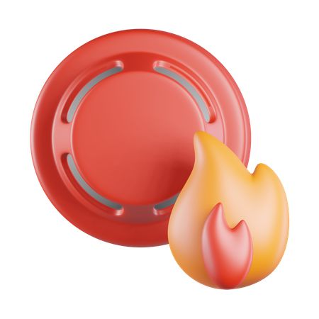 Sensor Fire Alarm  3D Icon