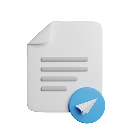 Sent File  3D Icon