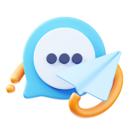 메시지를 보냈습니다  3D Icon