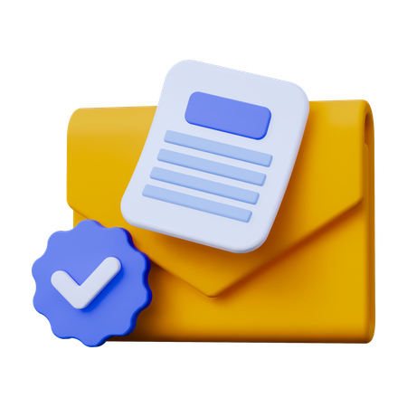 Sent Task  3D Icon
