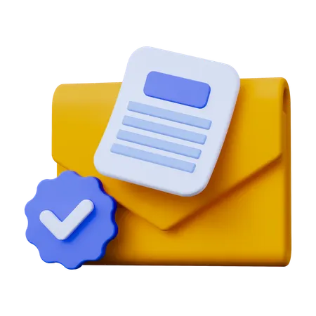 Sent Task  3D Icon