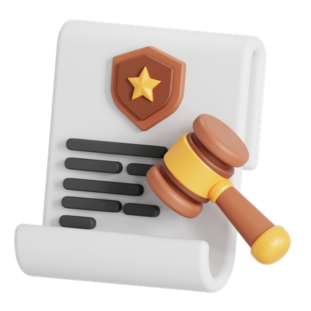 Sentencing  3D Icon