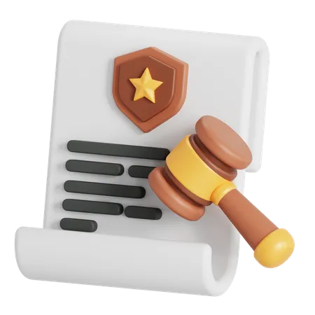 Sentencing  3D Icon