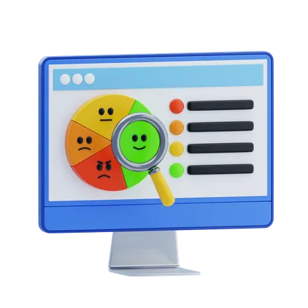 Sentiment Analysis  3D Icon