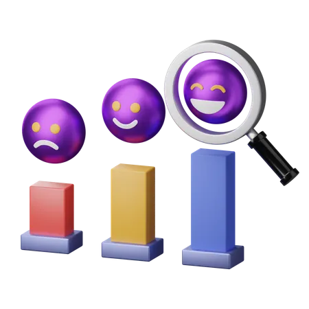 Sentiment Analysis  3D Icon