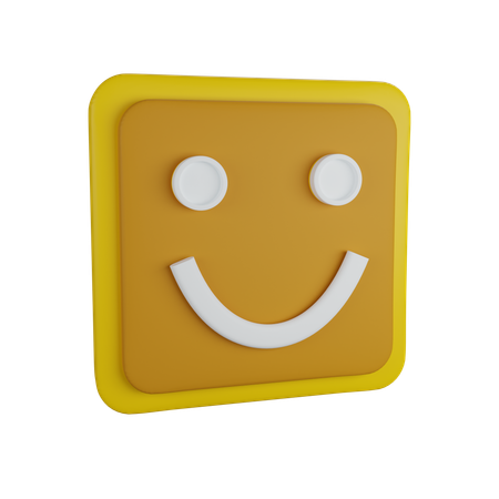 Sentiment heureux  3D Icon