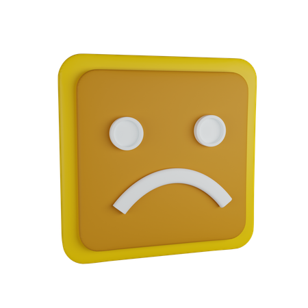 Triste sentiment  3D Icon