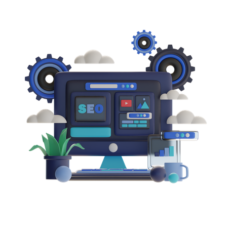 Seo  3D Illustration