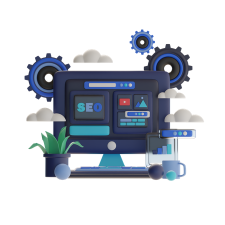 Seo  3D Illustration