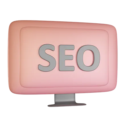 Monitor Seo Marketing 3D Icon