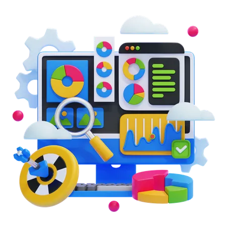 SEO-Analyse  3D Illustration