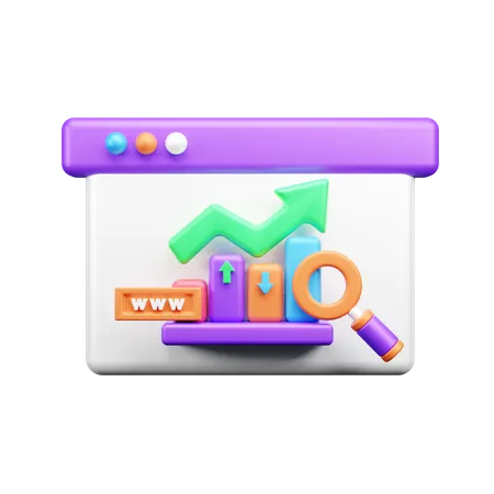 SEO分析  3D Icon