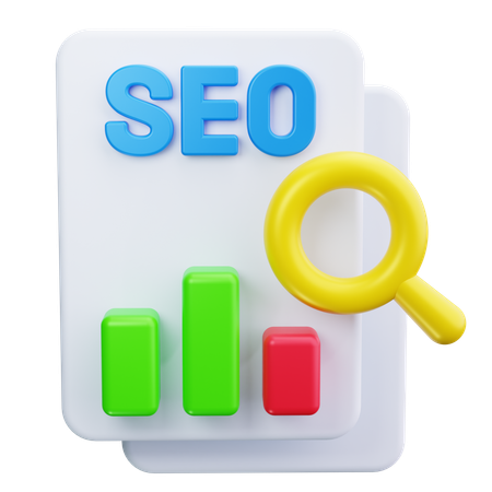 SEO 분석  3D Icon