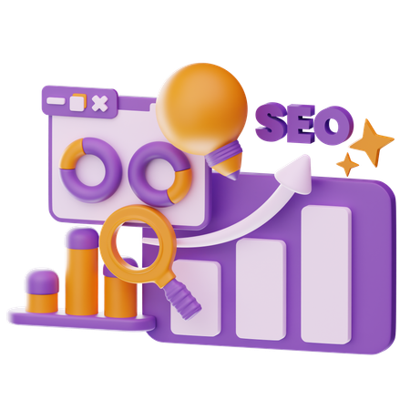 Seo Analysis  3D Icon