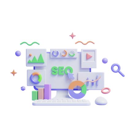 Seo Analysis  3D Icon