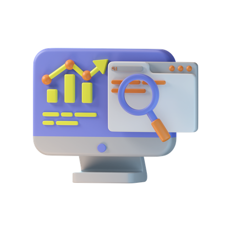 Seo Analysis  3D Icon