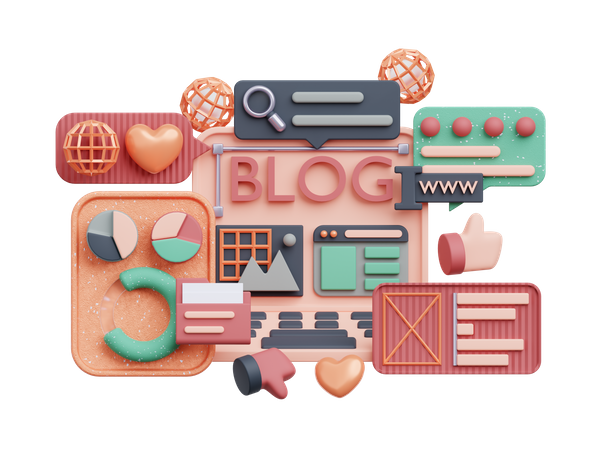 Seo Analysis Blog  3D Icon