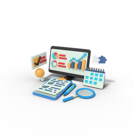 Seo Analysist  3D Icon