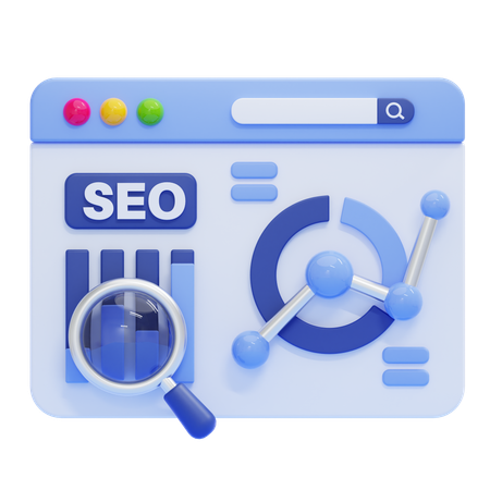 SEO Analytics  3D Icon