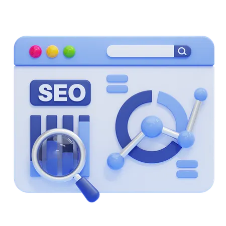 SEO Analytics  3D Icon