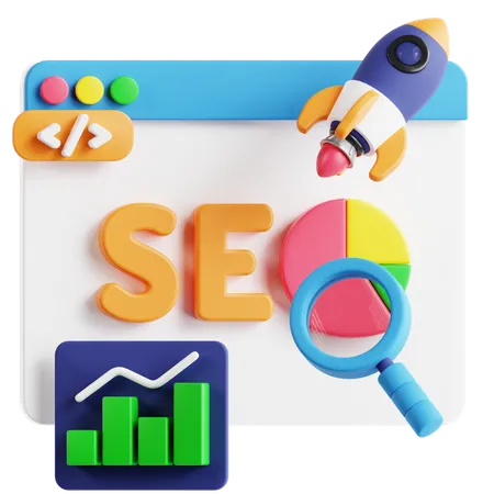 SEO Analytics  3D Icon