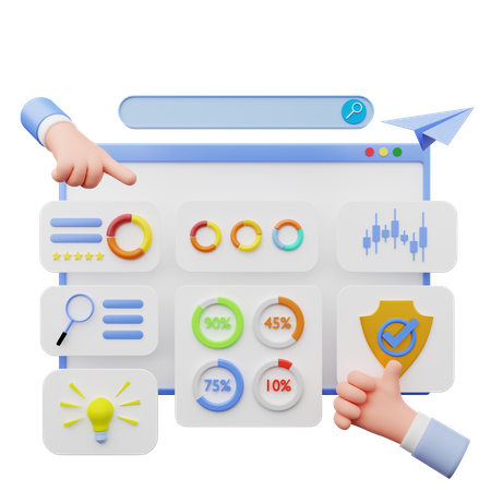 SEO Analytics  3D Icon