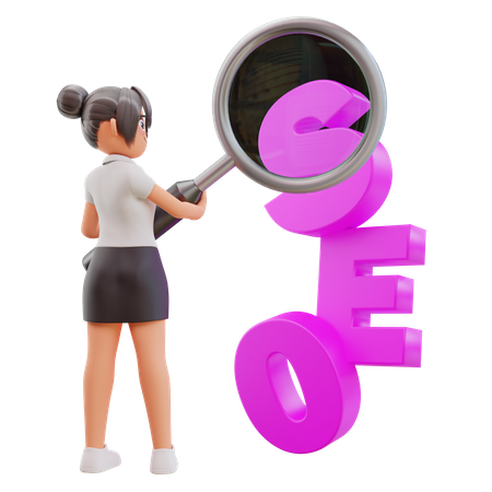 Seo analytics  3D Illustration