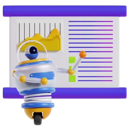 SEO Analytics Presentation  3D Icon