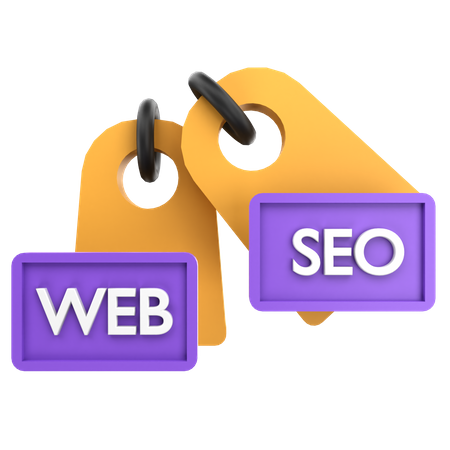 Seo And Web Tag  3D Icon