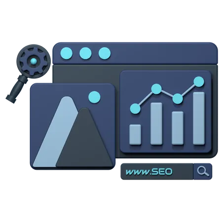 Seo Chart  3D Icon