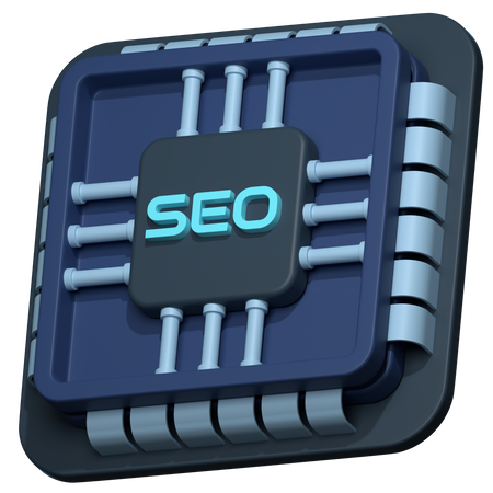 Seo Chip  3D Icon