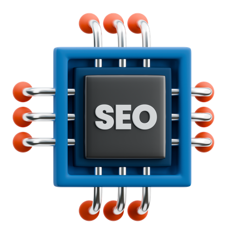 Seo Chip  3D Icon