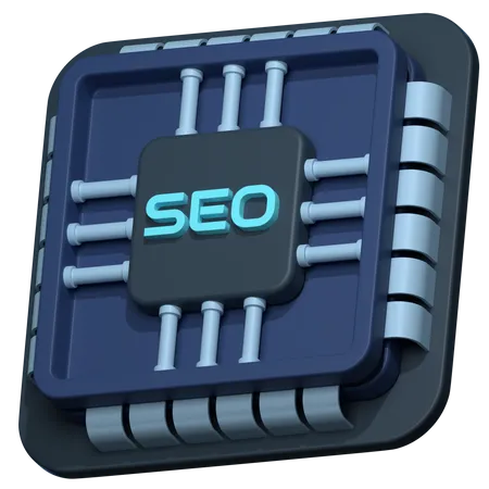 Seo Chip  3D Icon