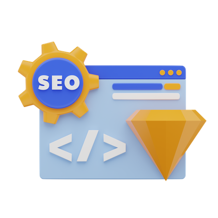 Seo Clean Code  3D Icon