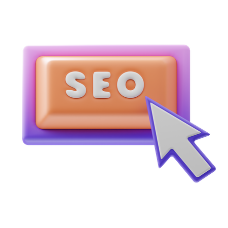 Botón de clic de SEO  3D Icon