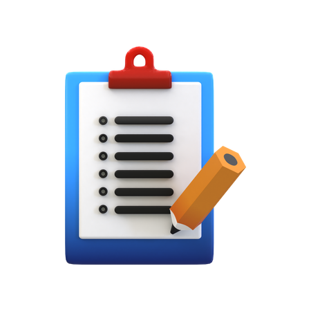 Seo Clipboard  3D Icon