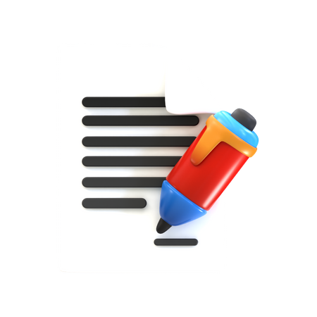 Seo Contract  3D Icon