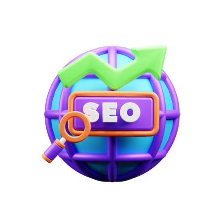 Crecimiento SEO  3D Icon