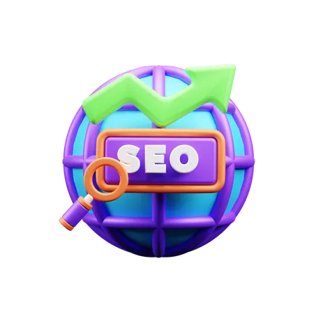 Crecimiento SEO  3D Icon