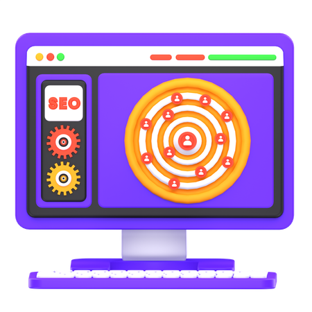 Seo Customer Target  3D Icon