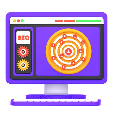 Seo Customer Target  3D Icon