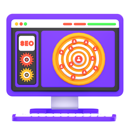 Seo Customer Target  3D Icon