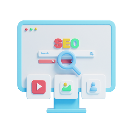 Seo Dashboard  3D Icon