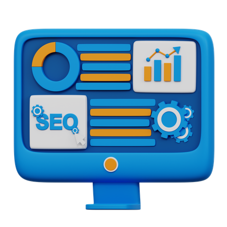 Seo Dashboard  3D Icon