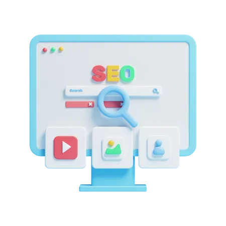 Seo Dashboard  3D Icon