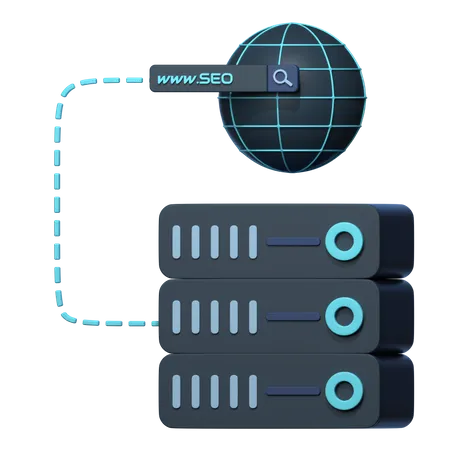 Seo Database  3D Icon